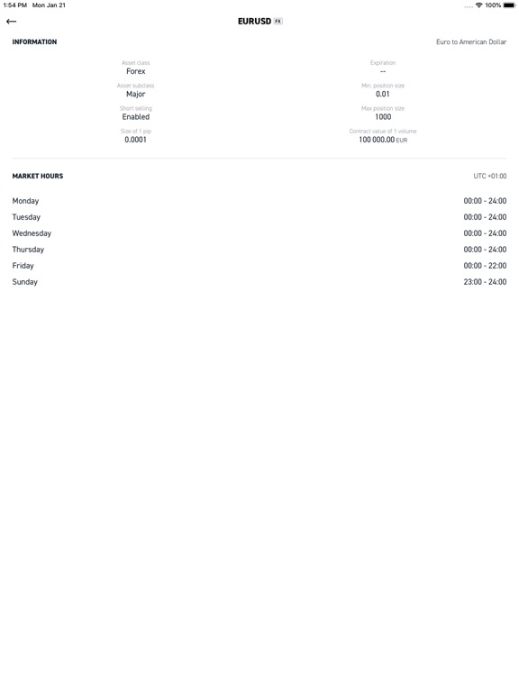 XOH Trader iPad screenshot 8 - Business app