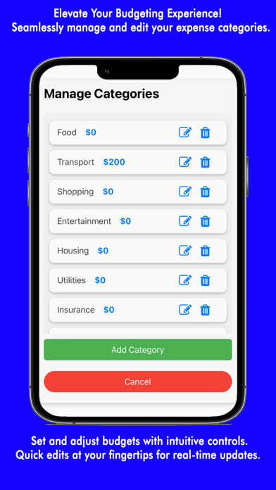 Manage your Budget