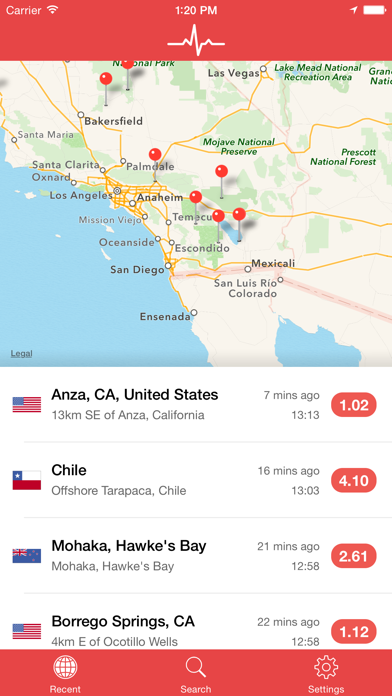 My Earthquake Alerts & Feed Screenshot