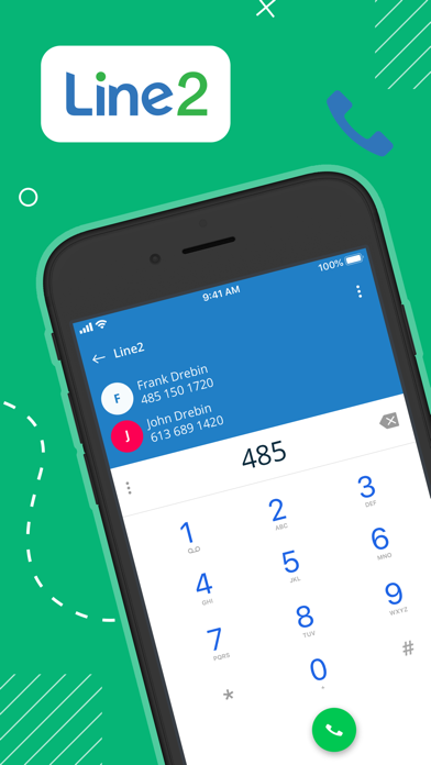 Line2 - Second Phone Numberのおすすめ画像1