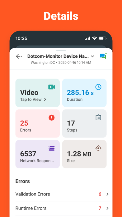 Dotcom-Monitor Screenshot