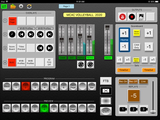vMix Panel iPad screenshot 1 - Photo & Video app