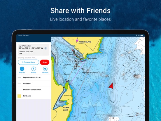 Navionics® Boating iPad app afbeelding 8