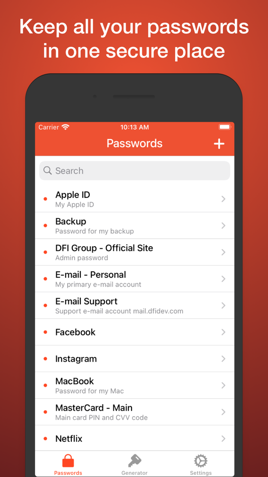 #1. iPassworder - Password Manager (iOS) 由: Dmytro Vynokurov