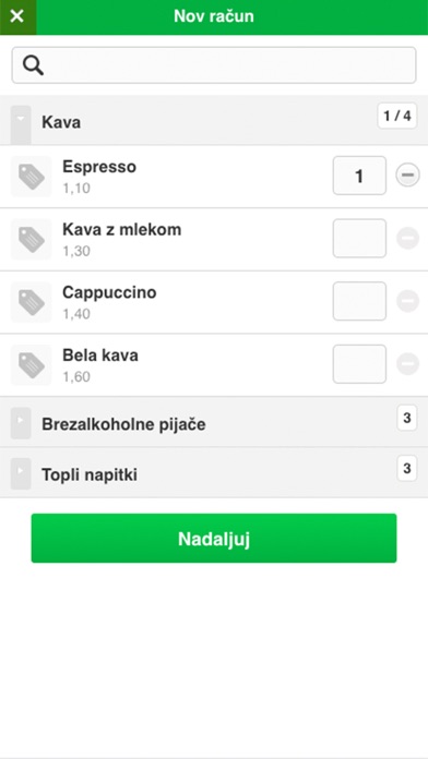 Marketino blagajna Screenshot