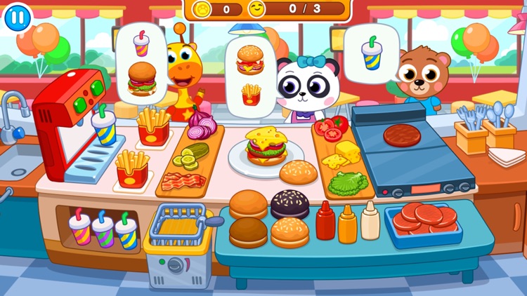 Burger cafe for kids screenshot-0