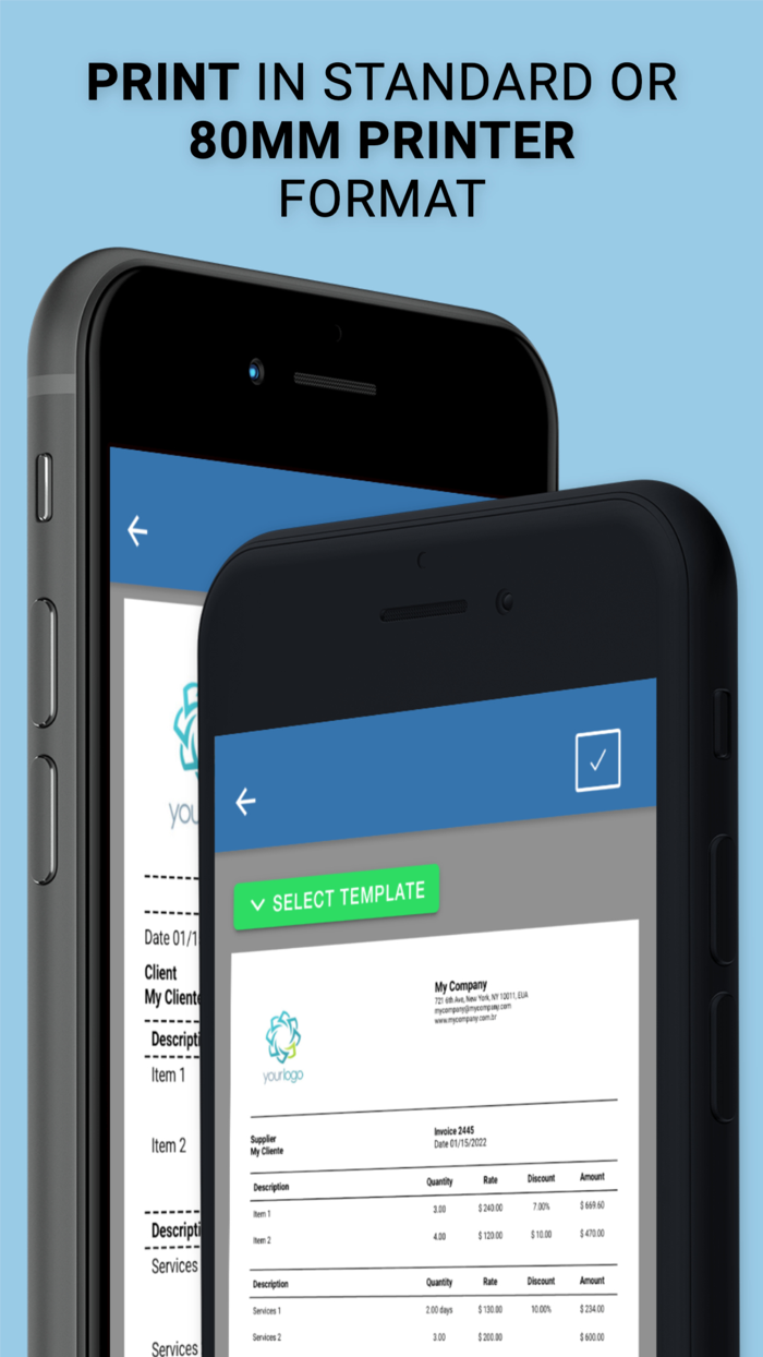 Receipt Invoice and Estimate