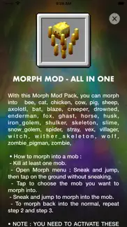 mcpe addons - morph mods • iphone screenshot 3