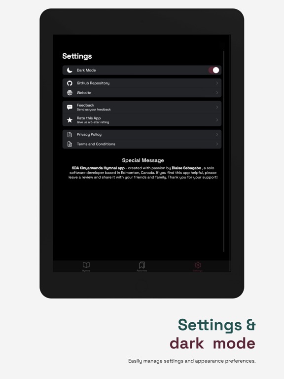 SDA Kinyarwanda Hymnal iPad screenshot 8 - Reference app
