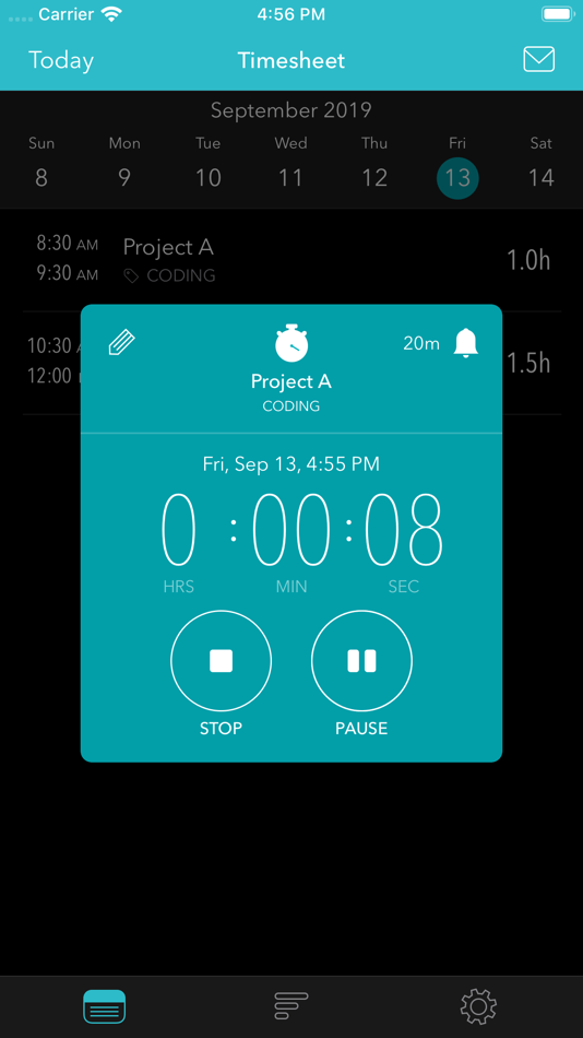 #8. Timesheet - Time Tracker (iOS) 由: Flask LLP