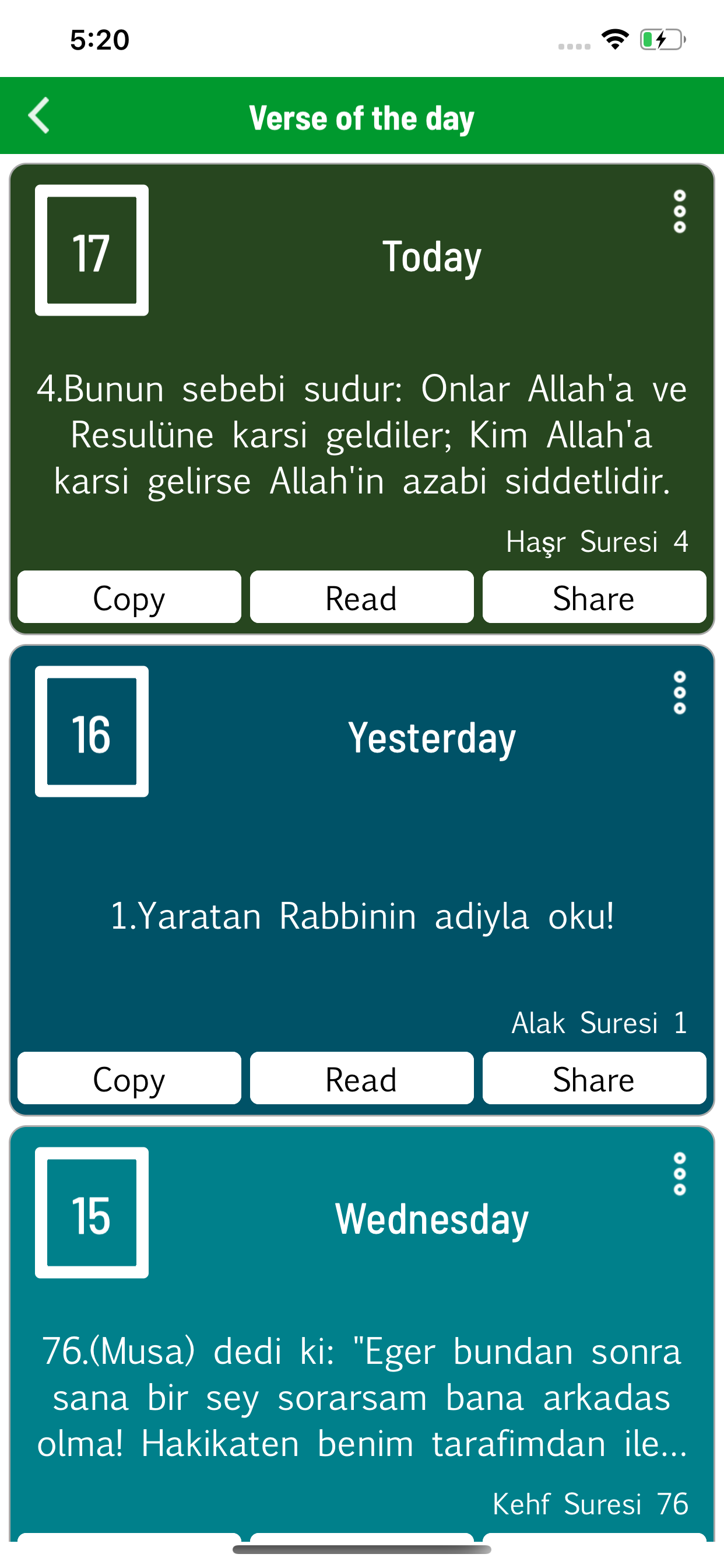 Turkish Quran - Holy Qu'ran