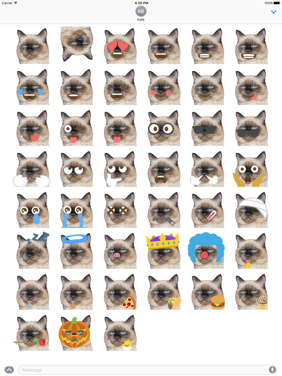 Screenshot #5 pour Cat Emoji Sticker Pack
