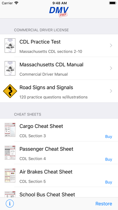 Screenshot #1 pour Massachusetts CDL Test Prep
