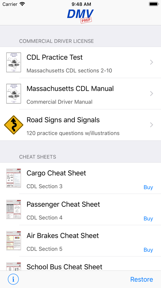 Massachusetts CDL Test Prep - 6.0 - (iOS)