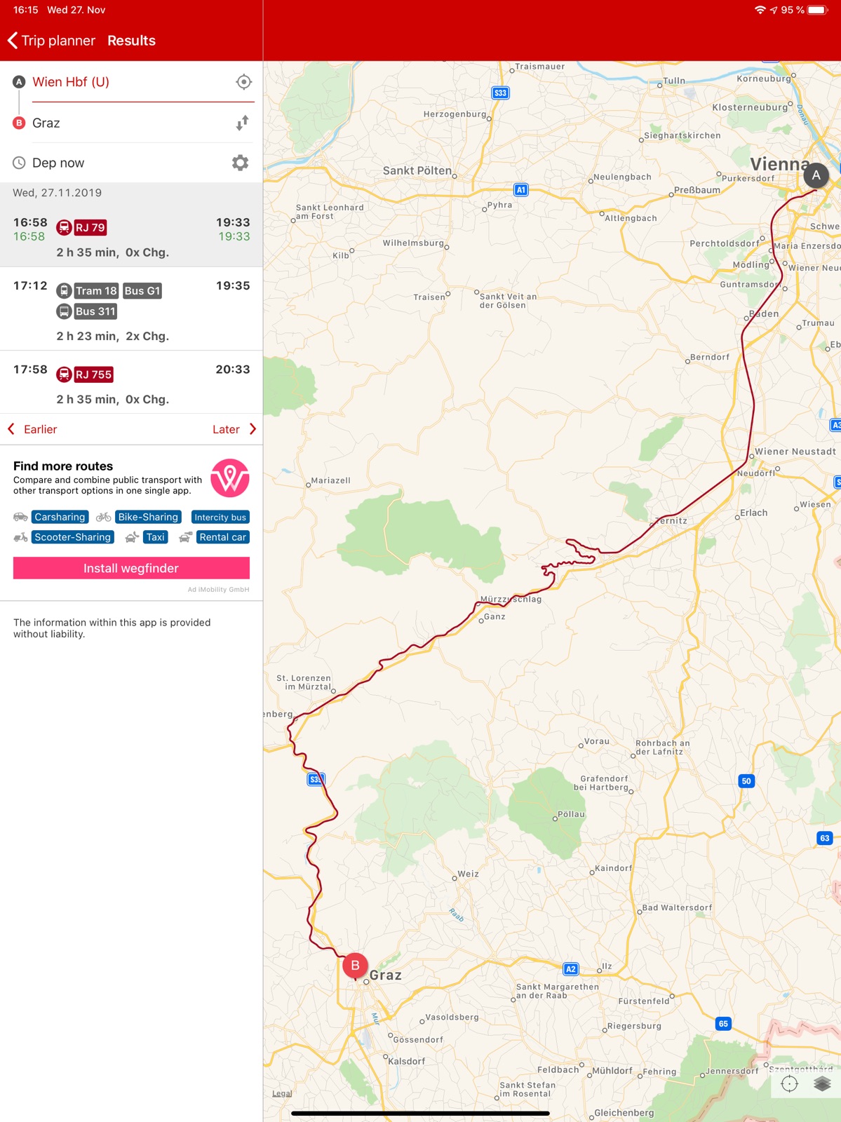 ÖBB Scotty ipad screenshot 2