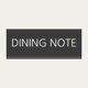 Dining Note: Simple Diet Diary