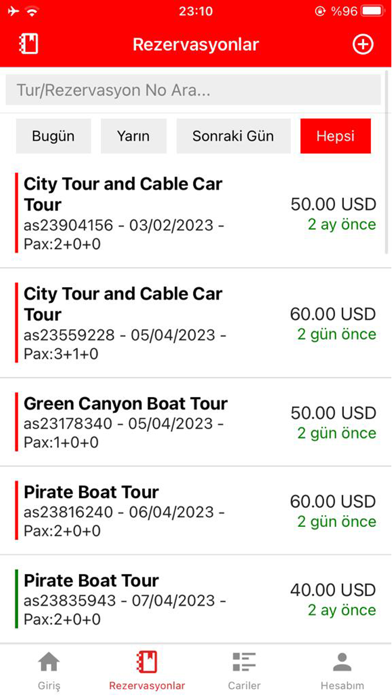 Tour Manager Screenshot