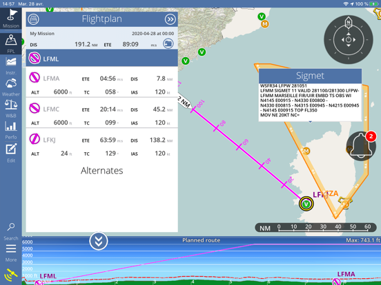 Screenshot #6 pour Helitab Flight Planner