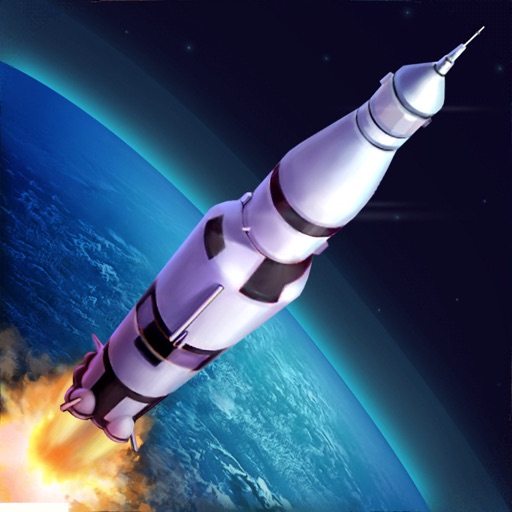 Rocket Simulator Flight 3D Icon