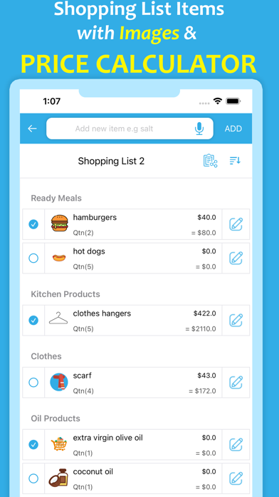 Shoppe - Shopping list app Screenshot