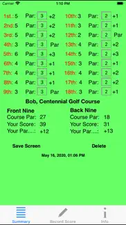 How to cancel & delete duffer's golf score card 3