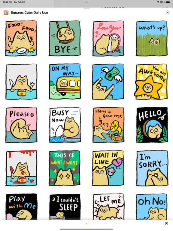 Screenshot #4 pour Squares Cute: Daily Use
