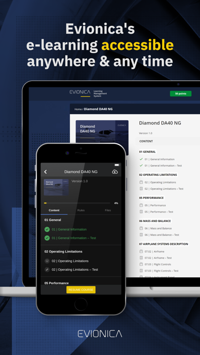 Evionica LMS Screenshot