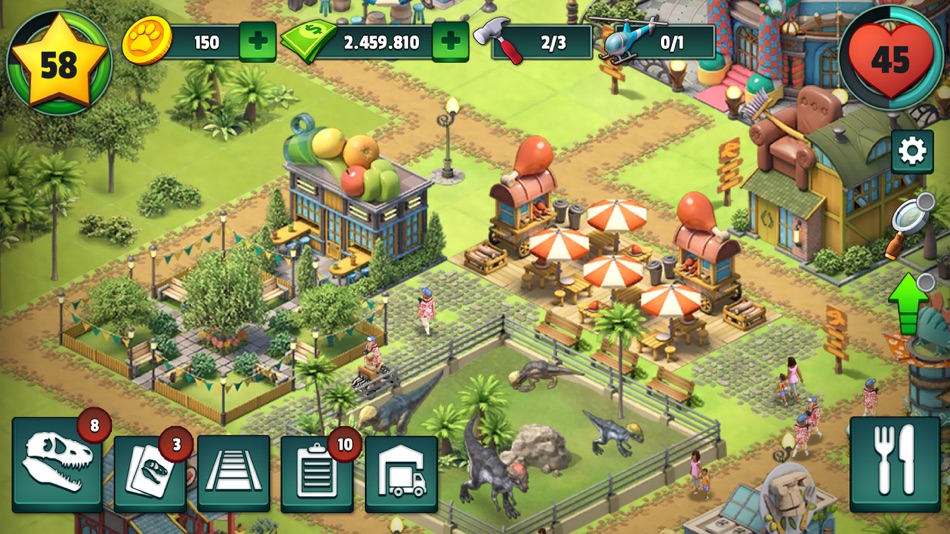 #3. Jurassic Dinosaur: Park Game (iOS) 由: Sparkling Society Games B.V.