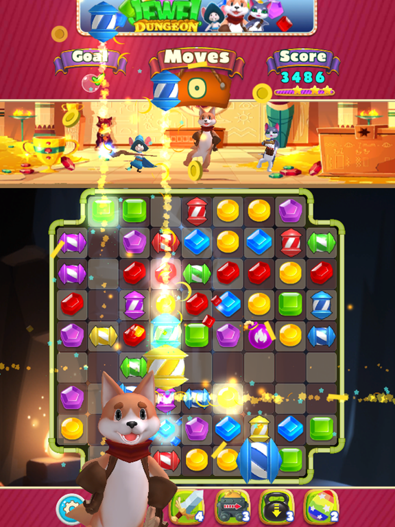 Jewel Dungeon Match 3 iPad screenshot 6 - Games app