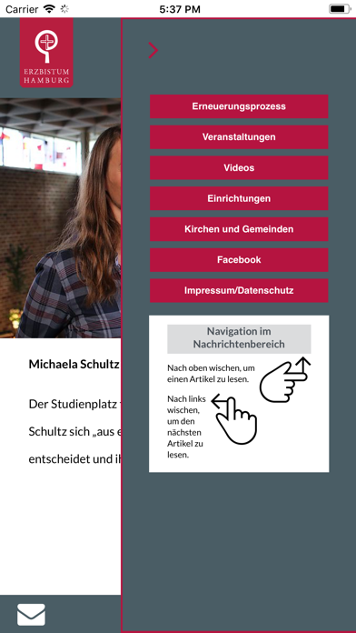 Erzbistum Hamburg Screenshot