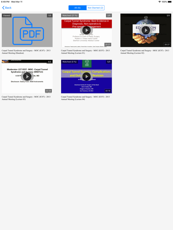 ASSH Exams iPad screenshot 5 - Education app