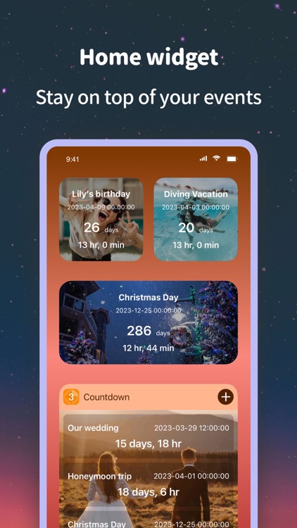 Countdown Calendar & Widget