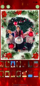 Christmas photo frame vertical screenshot #2 for iPhone