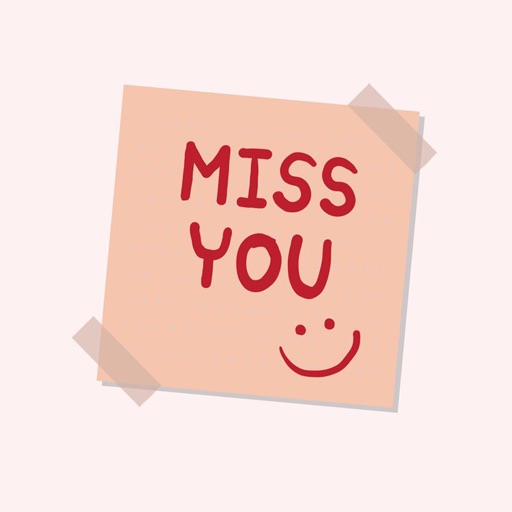 Miss You iStickers icon