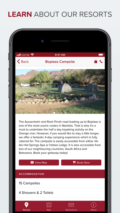 NWR – Namibia Wildlife Resorts Screenshot