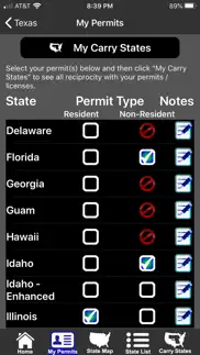 ccw – concealed carry 50 state iphone screenshot 3