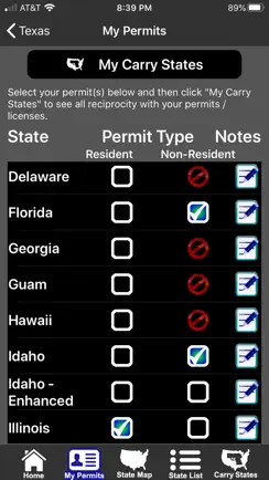 CCW – Concealed Carry 50 State iPhone image 3