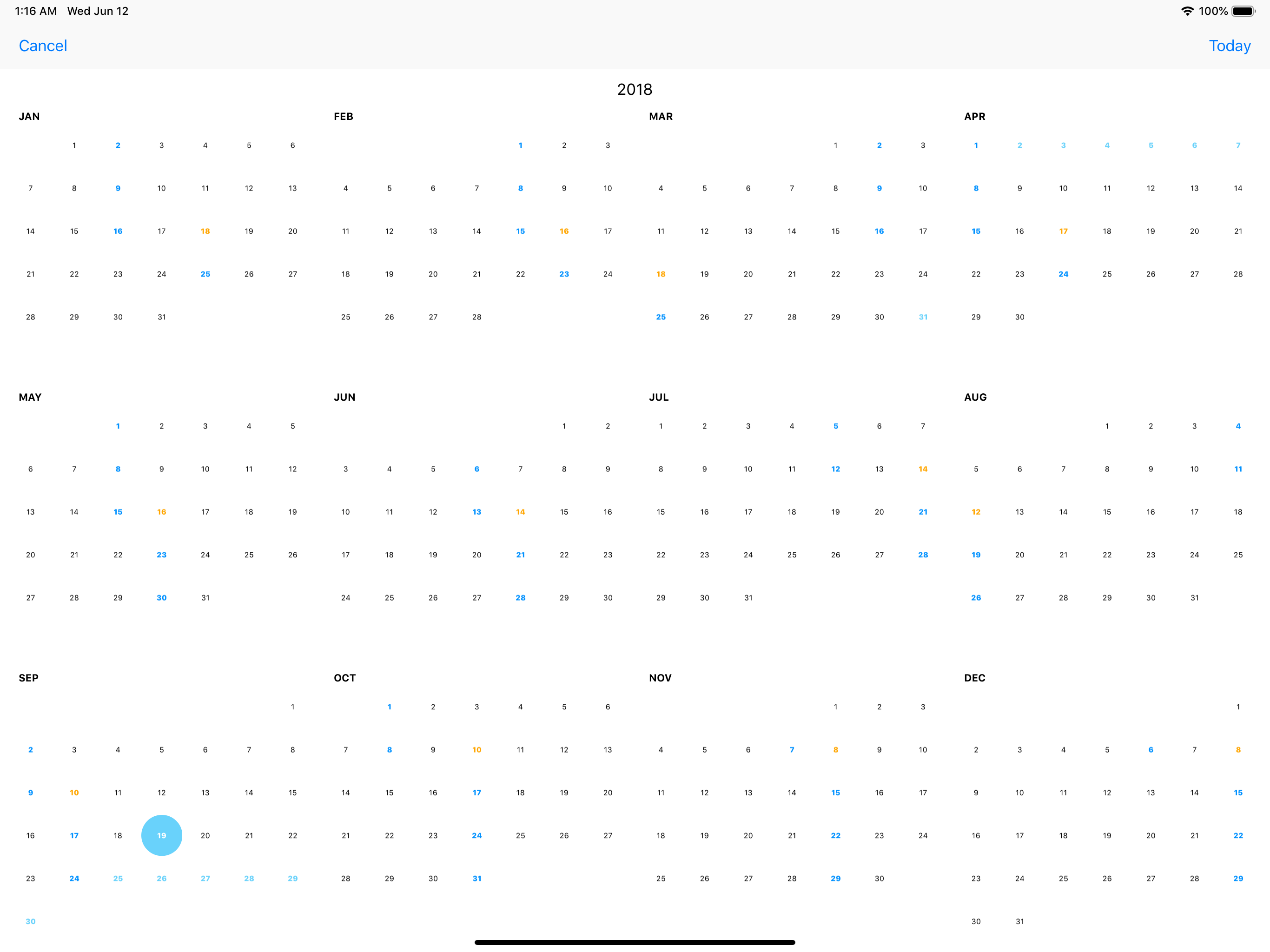 WLC Calendar