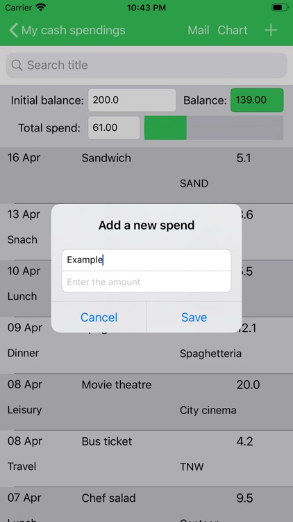 My Cash Spendings screenshot-4