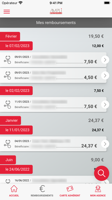 AMPLI Mutuelle Screenshot
