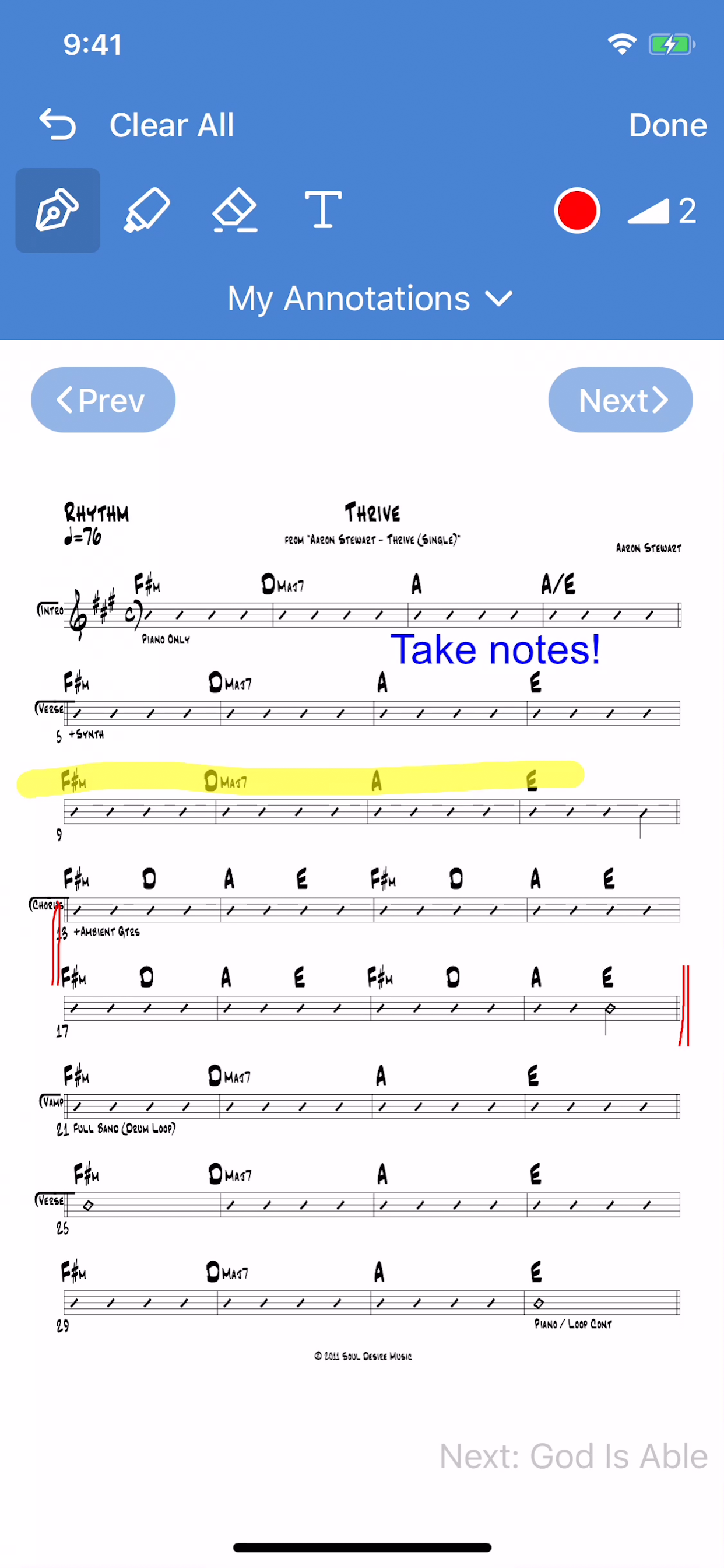 Planning Center Music Stand screenshot 3
