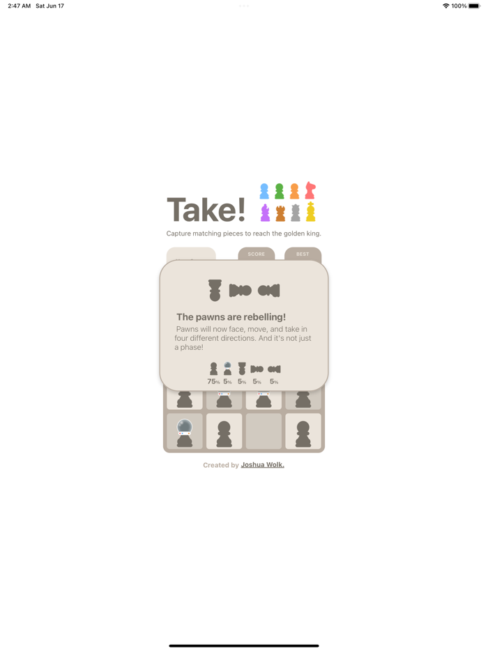 Take - A Chess Puzzle Game