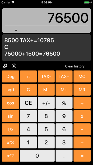 Calculator Pro & Currency Screenshot