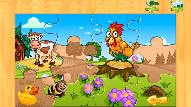 A farm animal jigsaw puzzle screenshot 3