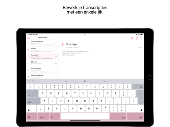 Just Press Record iPad app afbeelding 4