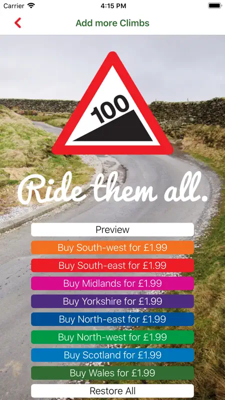 100 Greatest Cycling Climbs screenshot 3 of 6