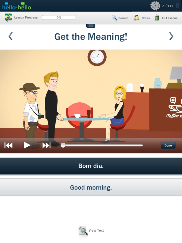 Learn Portuguese Hello-Hello