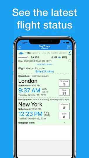 Скриншот Flightaware Fly Flightradar на iPhone 7