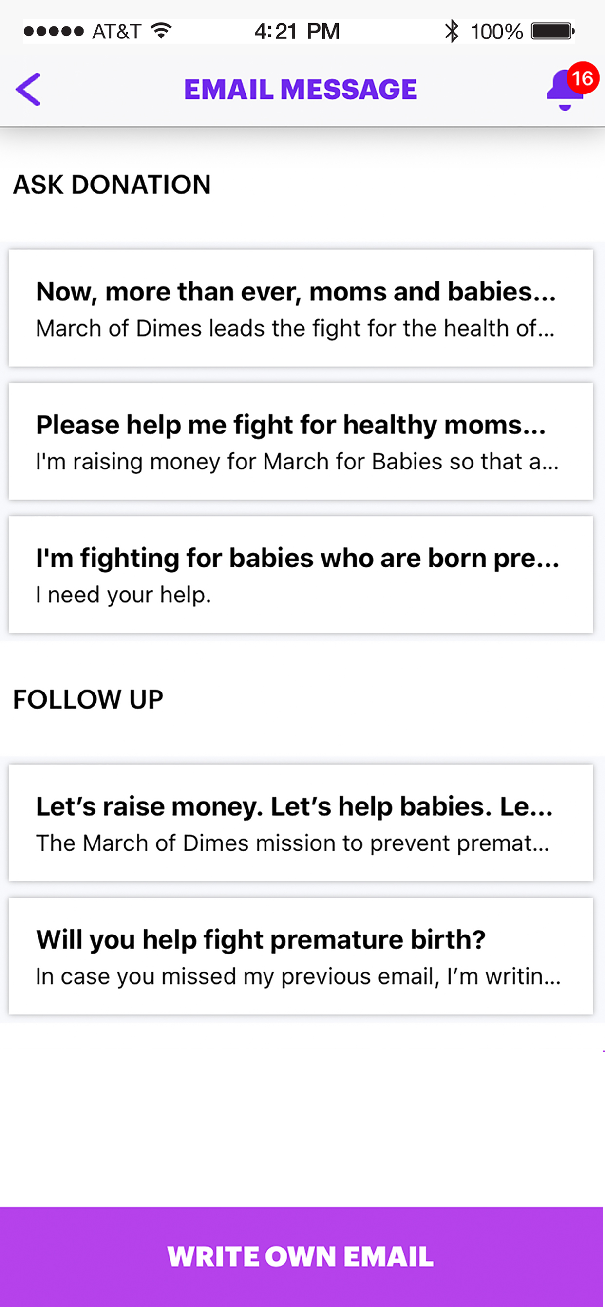 March for Babies for iPhone