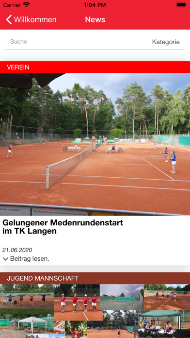 Tennisklub Langen e.V. Screenshot